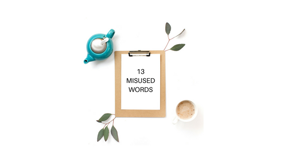 13 commonly misused words